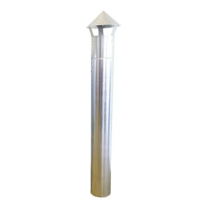 Atlas 90mm Galvanised Flue Pipe & Cowl